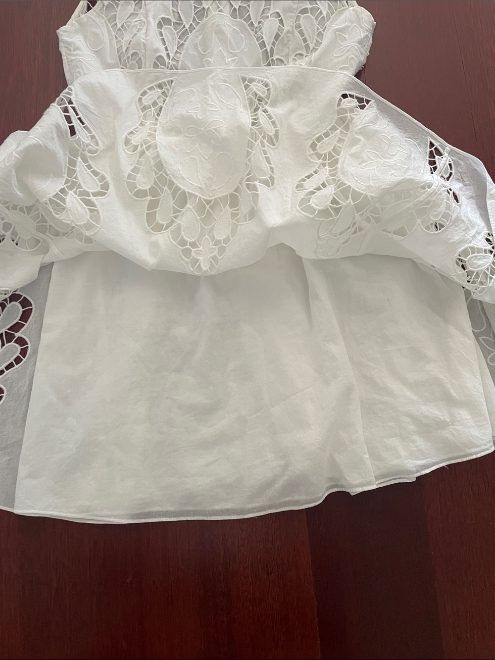 Alice + Olivia White Lace Fit & Flare dress - Picture 9 of 17